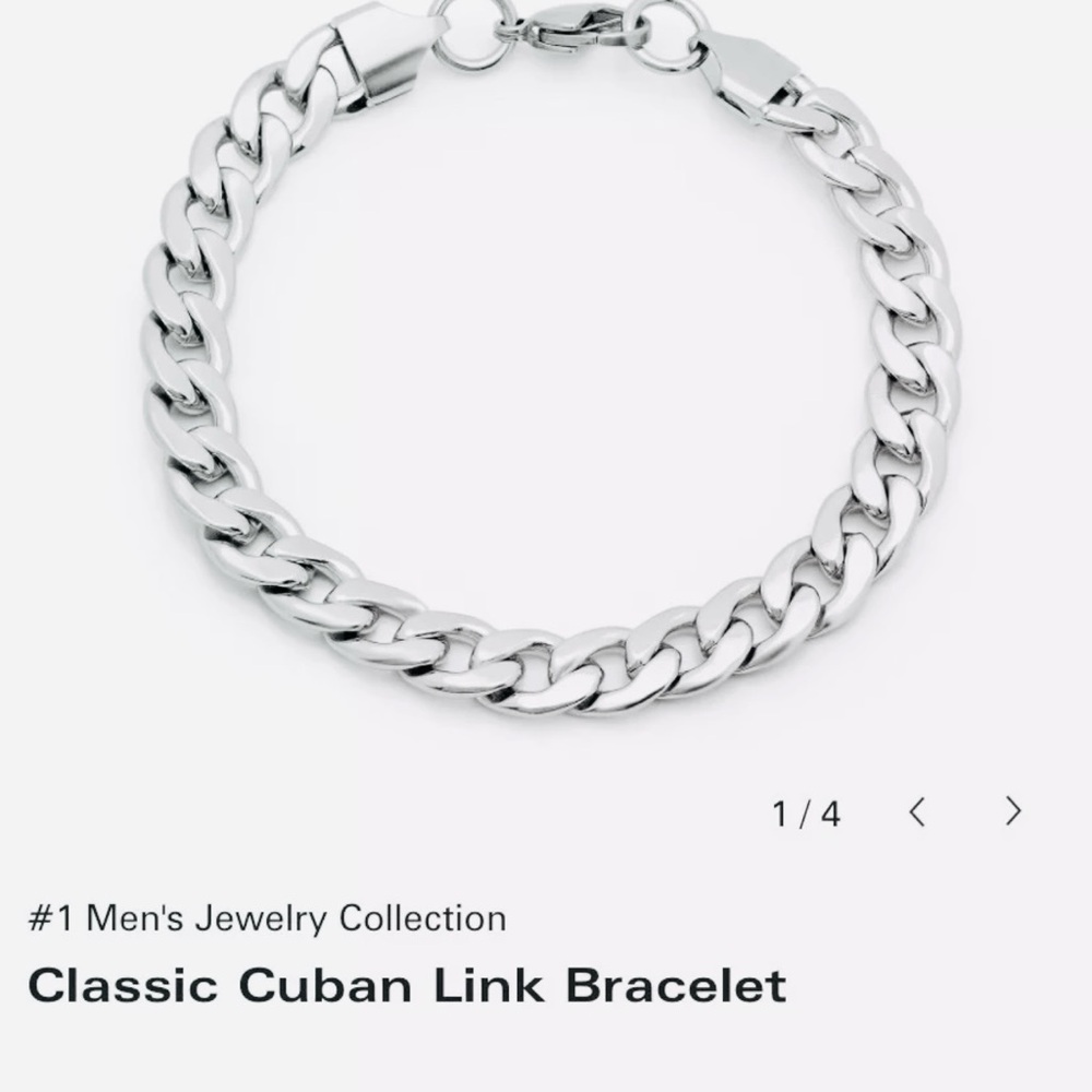 Steeltime Classic Cuban Link Men’s Bracelet
